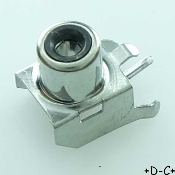 Embase RCA femelle pour circuit imprimé pas 7.5mm