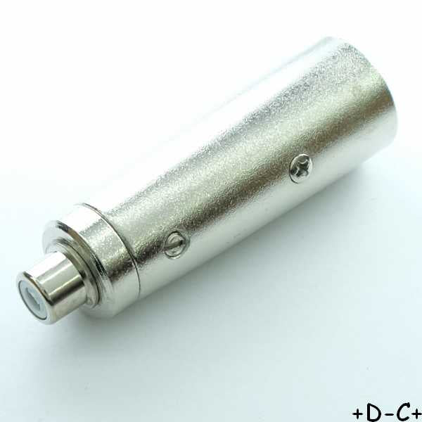 Adaptateur XLR mâle vers RCA femelle RND