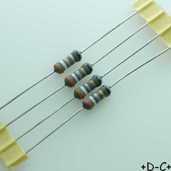 Résistance fusible 1W 0.39ohm (lot de 4)