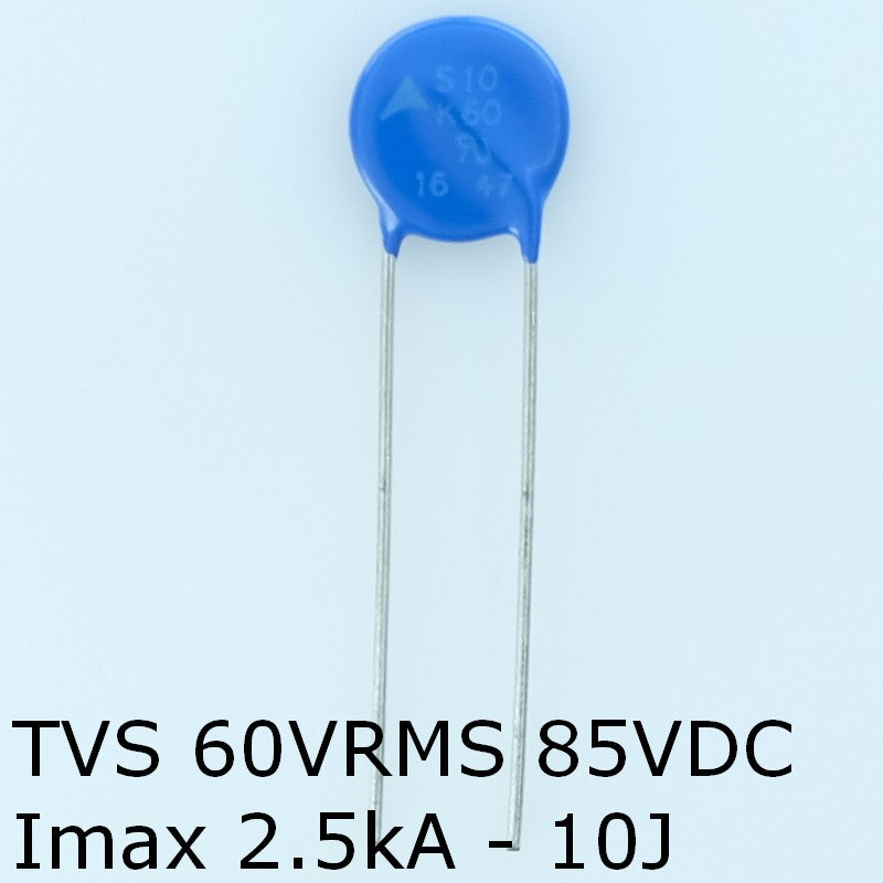 S10K60 Varistance TVS 60V 85V 10mm 10% pas7.5 Epcos