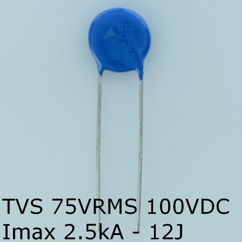 S10K75 Varistance TVS 75V 100V 10mm 10% pas7.5 Epcos