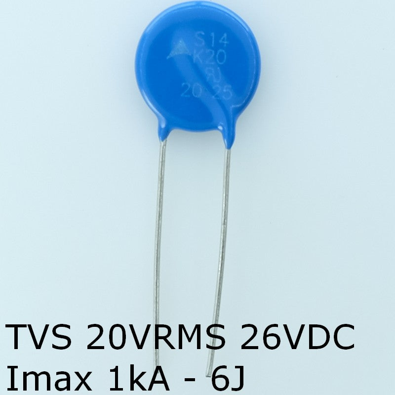 S14K20 Varistance TVS 20V 26V 14mm 10% pas7.5 Epcos