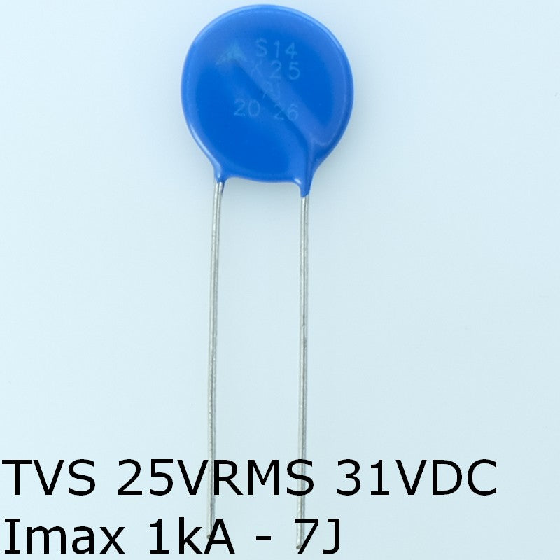 S14K25 Varistance TVS 25V 31V 14mm 10% pas7.5 Epcos
