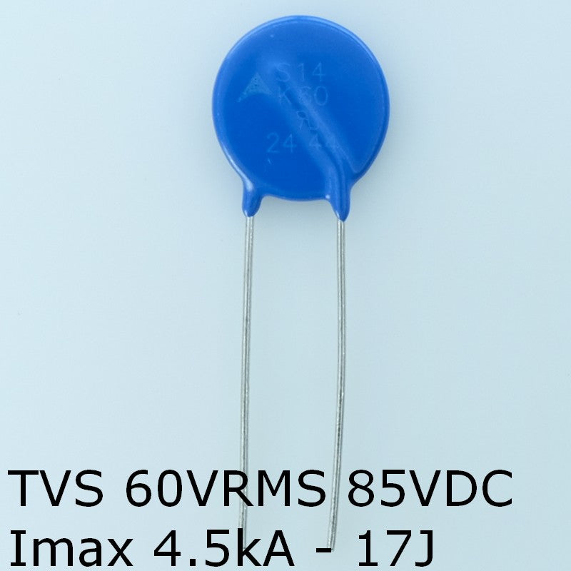 S14K60 Varistance TVS 60V 85V 14mm 10% pas7.5 Epcos