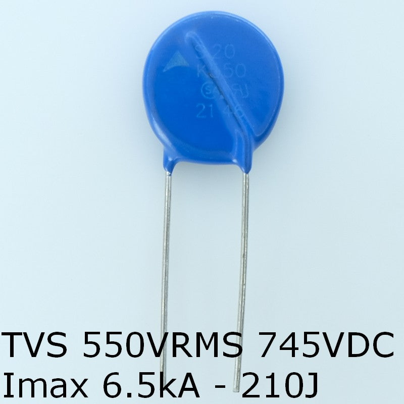 S20K550 Varistance TVS 550V 745V 20mm 10% pas10 Epcos