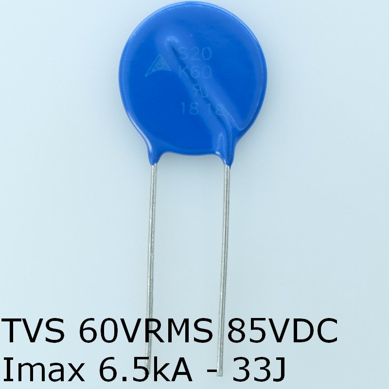 S20K60 Varistance TVS 60V 85V 20mm 10% pas10 Epcos