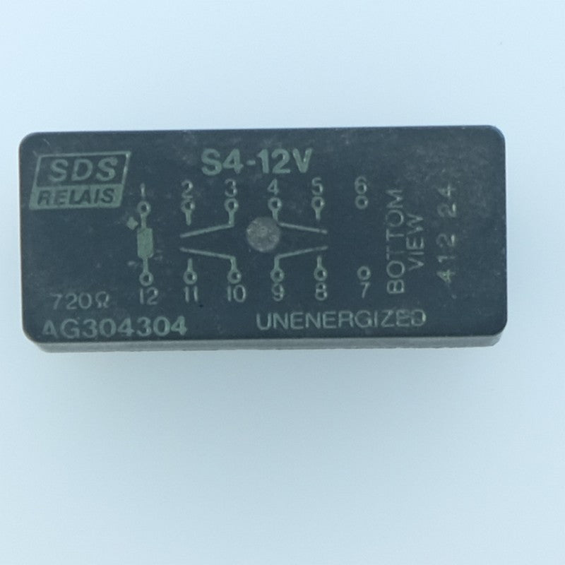 S4-12V Relais miniature DPDT (2RT) bobine 12VDC SDS Relays