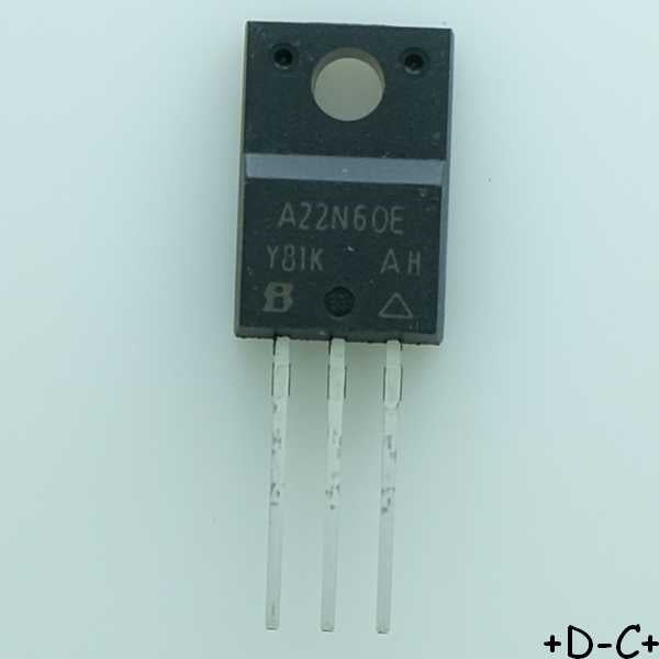 SIHA22N60E-E3 Transistor MOSFET N-CH 600V 8A TO-220 Vishay RoHS