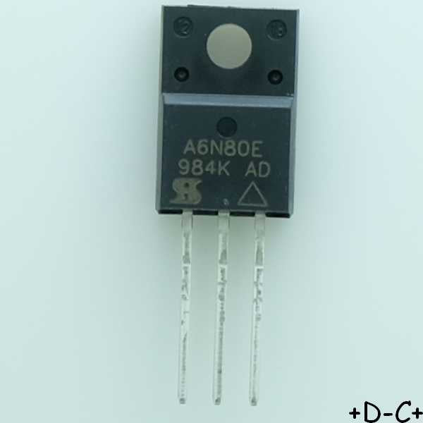 SIHA6N80E-GE3 Transistor MOSFET N-CH 800V 5.4A TO-220FP Vishay RoHS