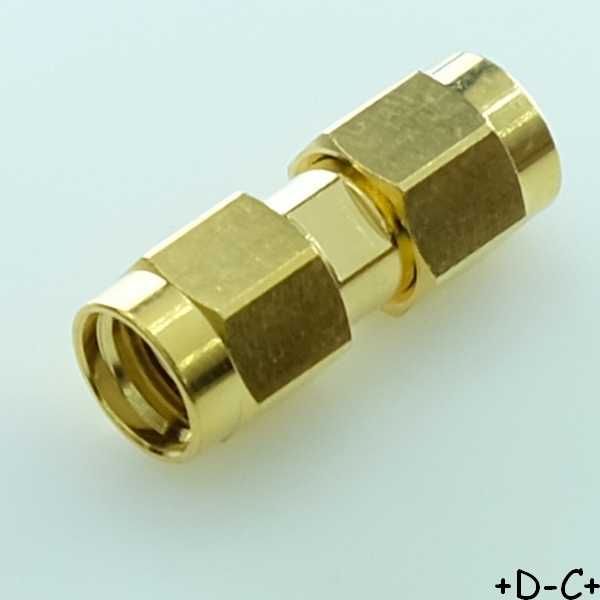 Adaptateur SMA inversé mâle SMA inversé mâle