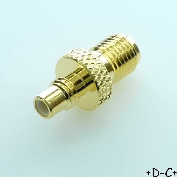 Adaptateur SMA femelle vers SMC femelle 50ohm teflon - Distri-Compo