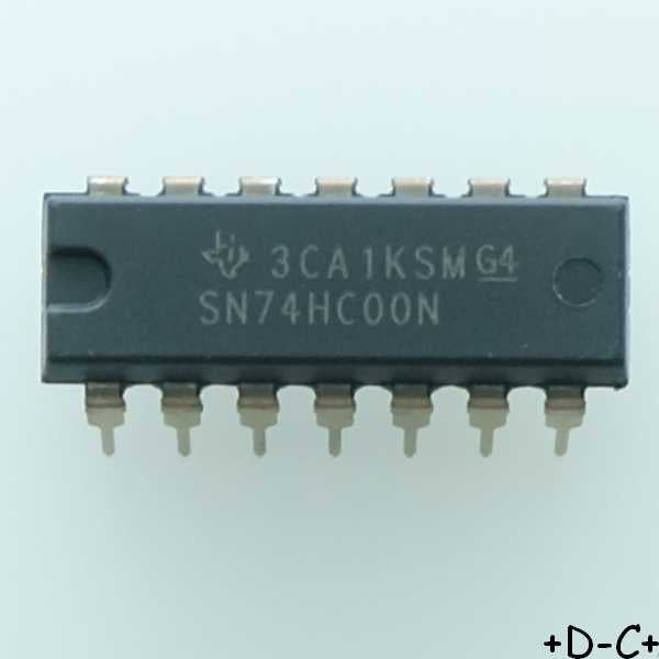 SN74HC00N Quad 2-input nand gate DIP-14 Texas RoHS