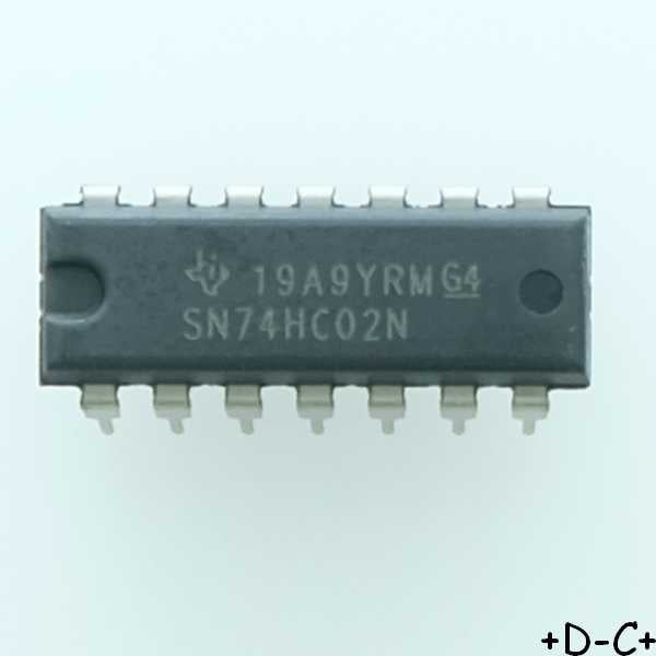 SN74HC02N Quadruple 2-Input Positive-NOR Gates DIP-14 Texas RoHS