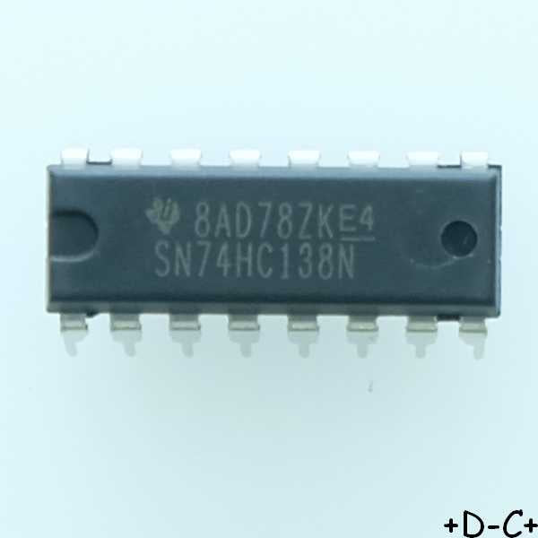SN74HC138N 3-Line To 8-Line Decoders/Demultiplexers DIP-16 Texas RoHS
