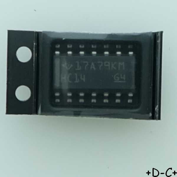 SN74HC14DR 6-ch, 2-V to 6-V inverters SO-14 Texas RoHS