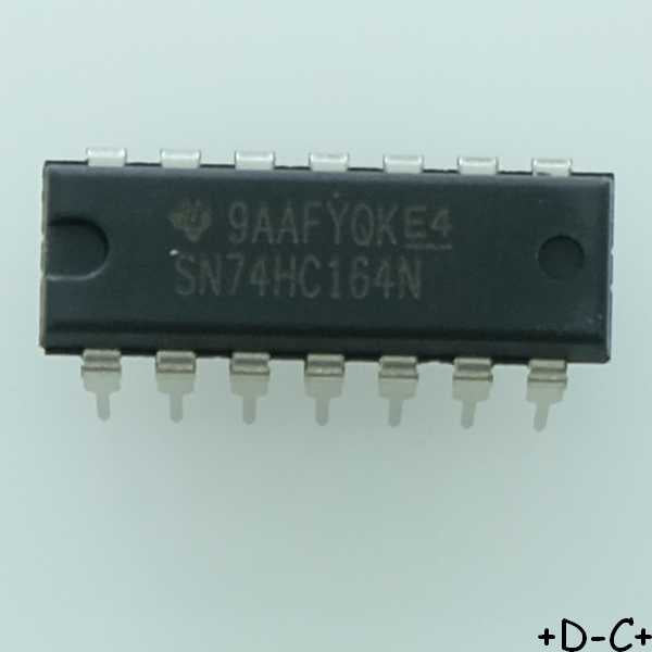 SN74HC164N 8-Bit Parallel-Out Serial Shift Registers DIP-14 Texas RoHS