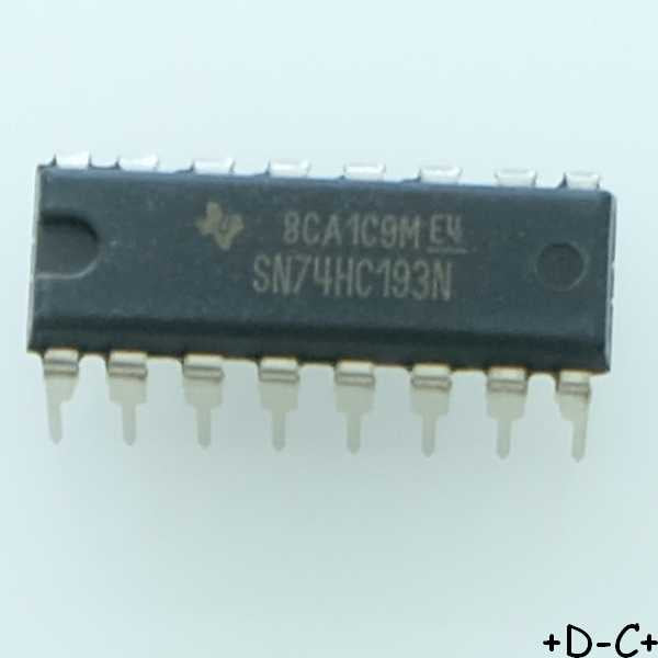 SN74HC193N 4-Bit Synchronous Up/Down Counters DIP-16 Texas - Distri-Compo