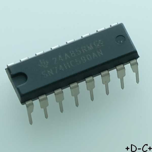 SN74HC590AN 8-Bit Binary Counters DIP-16 Texas RoHS