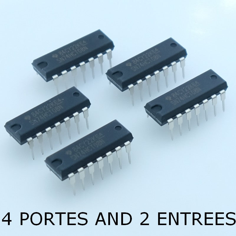 SN74HCT08N Quatre porte AND 2 entrées DIP-14 Texas (lot de 5)