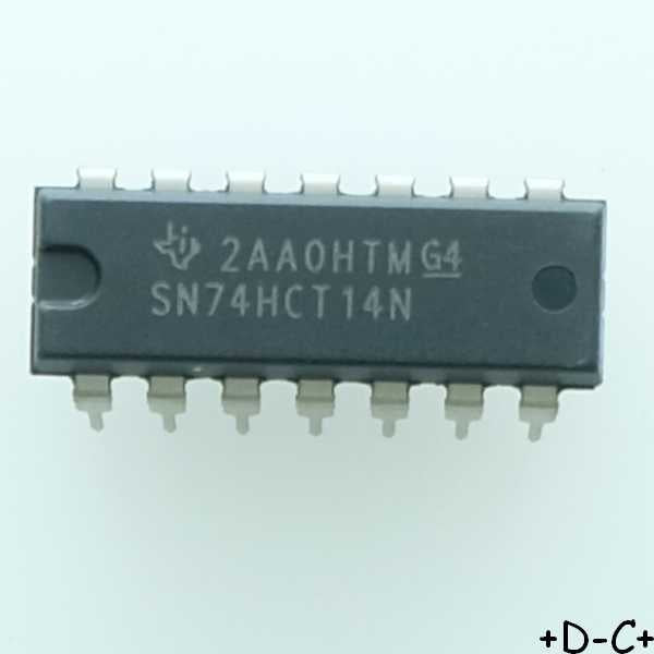 SN74HCT14N Hex Schmitt-Trigger Inverter DIP-14 Texas RoHS