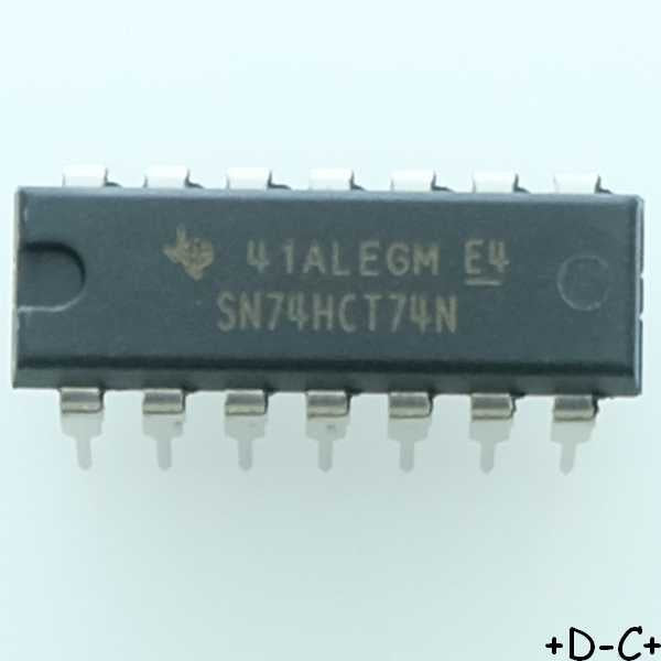 SN74HCT74N Dual D-Type flip flop DIP-14 Texas