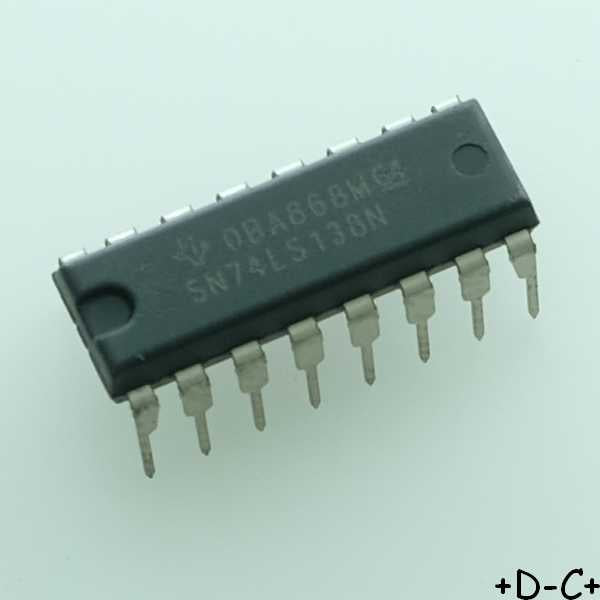 SN74LS138N Decoder Demultiplexer DIP-16 Texas RoHS