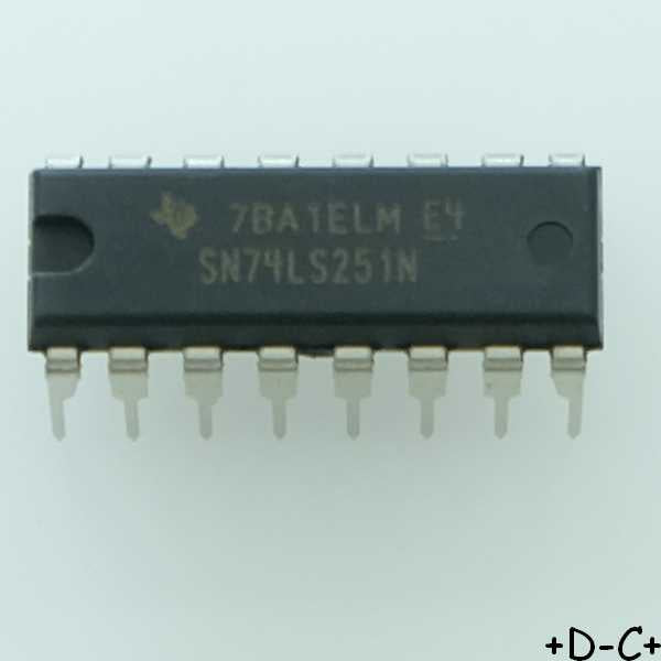 SN74LS251N 8-Line To 1-Line Data Selectors/Multiplexers DIP-16 Texas RoHS
