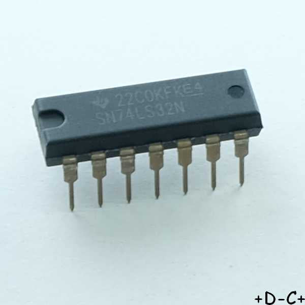 SN74LS32N 4 portes logique OU 2 entree DIP-14 Texas RoHS