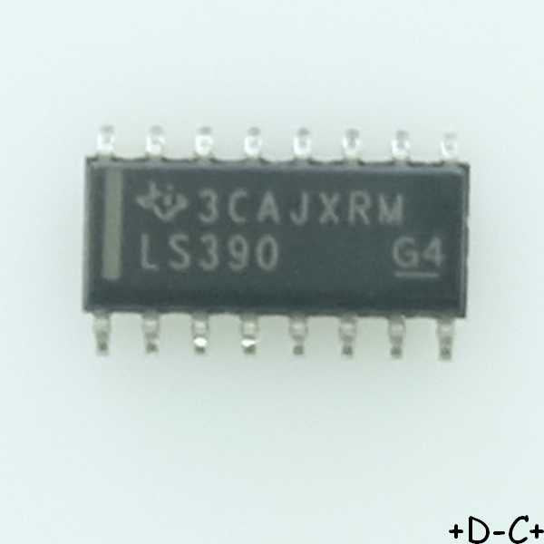 SN74LS390D Counter/Divider Dual 4-Bit Decade SOIC-16 Texas RoHS