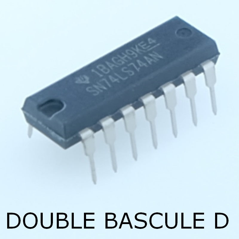 SN74LS74AN Bascule D avec preset clear DIP-14 Texas - Distri-Compo