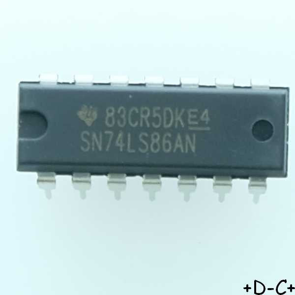 SN74LS86AN Quadruple porte ou exclusive DIP-14 Texas Rohs