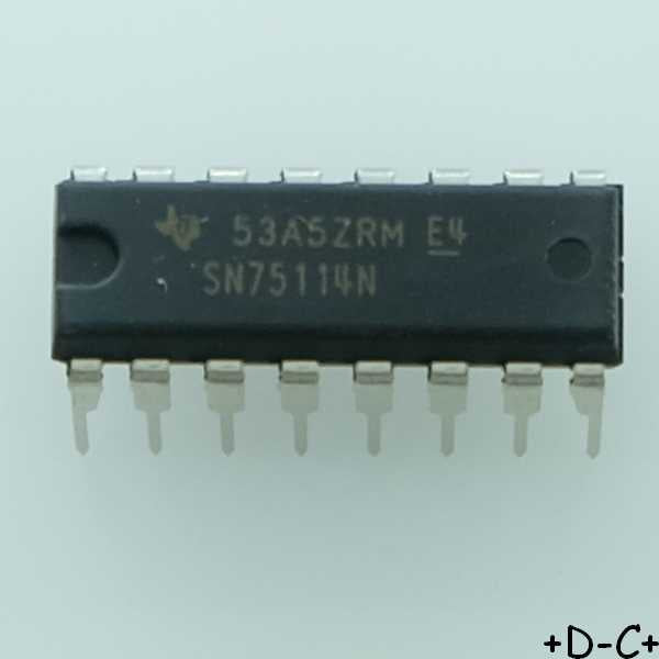 SN75114N Dual Differential Line Driver DIP-16 Texas RoHS