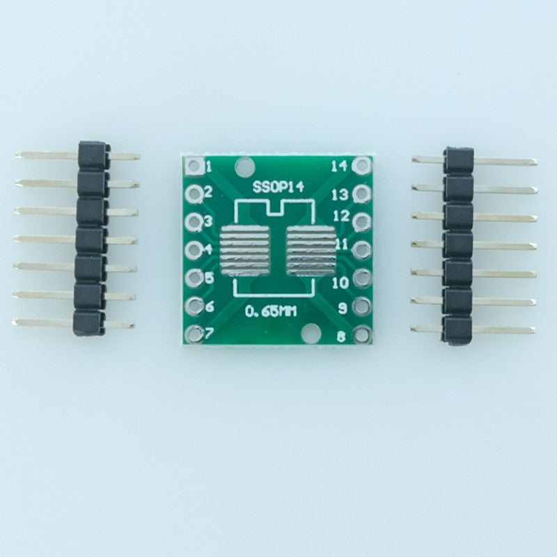 PCB SOP-14 Vers DIP-14 avec Barrette de contacts au pas de 2.54mm