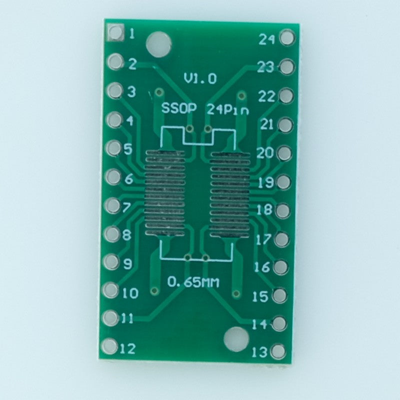 PCB SOP-24 Vers DIP-24 avec Barrette de contacts au pas de 2.54mm