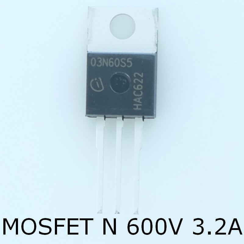 SPP03N60S5XKSA1 Transistor MOSFET N-CH 600V 3.2A TO-220AB Infineon - Distri-Compo