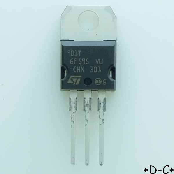 ST901T Transistor Darlington NPN 350V 4A 100W TO-220AB STM RoHS