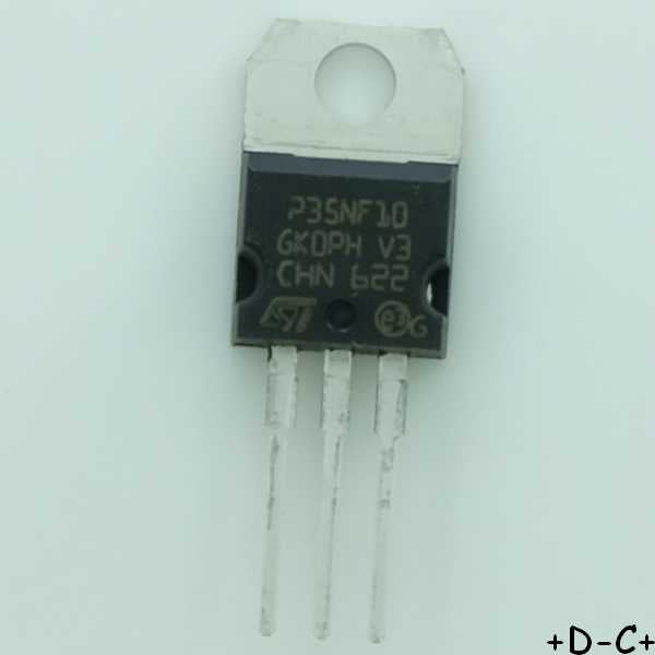STP35NF10 Transistor Mosfet N 100V 40A 0.03ohm TO-220 STM RoHS