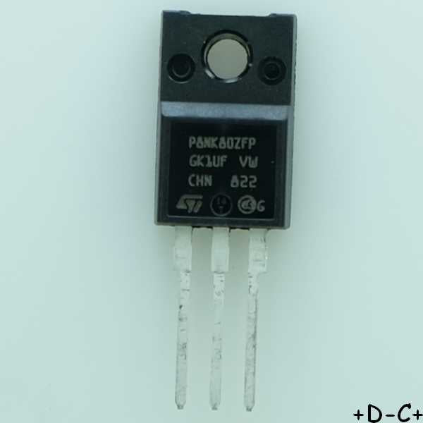 STP8NK80ZFP Transistor Mosfet N 800V 6.2A 1.3ohm TO-220FP STM RoHS