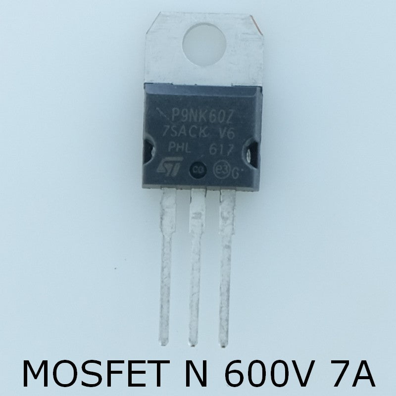 STP9NK60Z Transistor MOSFET N 600V 7A 0.85ohm TO-220 STM - Distri-Compo