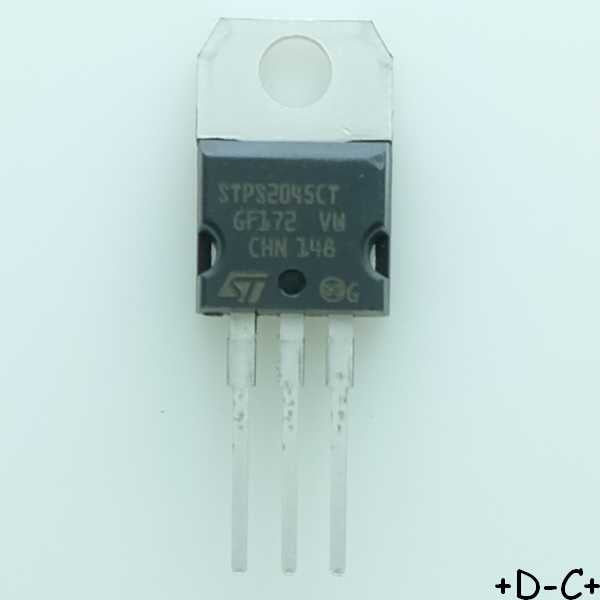 STPS2045CT Diode Schottky 45V 20A TO-220AB STM RoHS