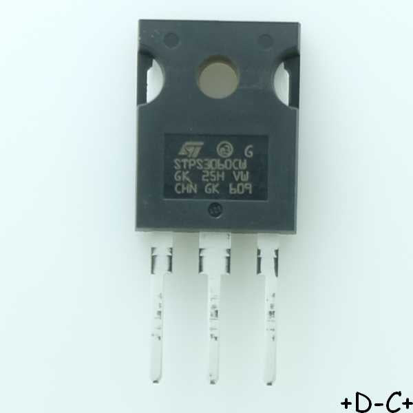 STPS3060CW Rectifier Diode Schottky 60V 30A TO-247 STM RoHS