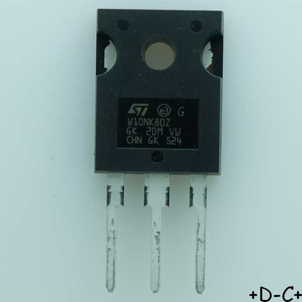 STW10NK80Z Transistor Mosfet 800V 9A TO-247 STM