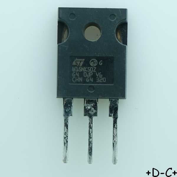 STW15NK50Z Transistor Mosfet 500V 7A TO-247 STM