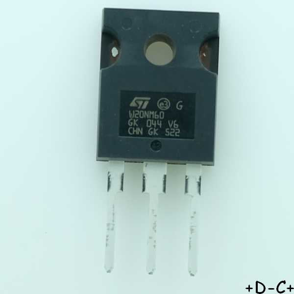 STW20NM60 Transistor Mosfet TO-247 600V 20A STM RoHS