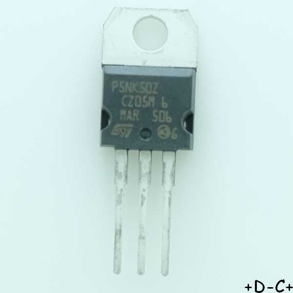 STP5NK50Z Transistor MOSFET N 500V 4.4A TO-220 STM