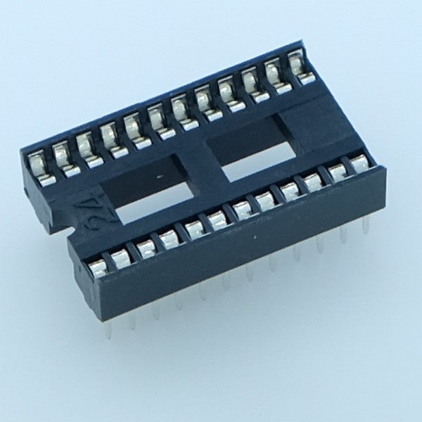 Support 24 broches double contact pas 1.778 10.16mm