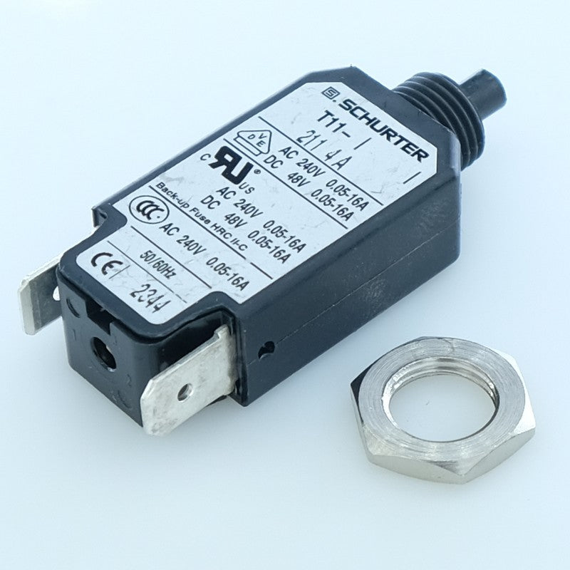 Disjoncteur réinitialisable 6A T11-211 Schurter - Distri-Compo