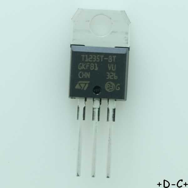 T1235T-8T Triac 800V 12A(RMS) 95A TO-220AB STM RoHS