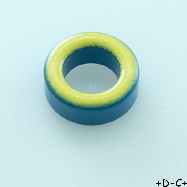 T50-17 Tore amidon bleu jaune 12.70x7.70x4.83mm AL 18µH/100 200MHz