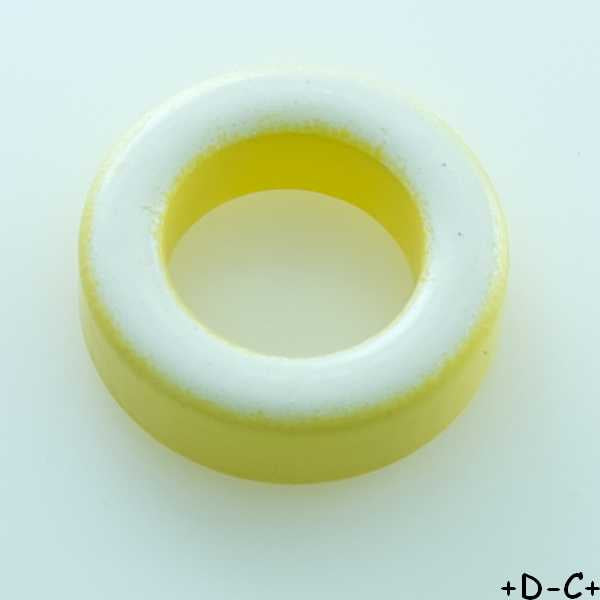 T80-26 Tore amidon jaune blanc 20.20x12.60x6.35mm